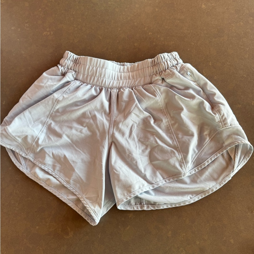Women's Lululemon light blue Hotty hot shorts size 2